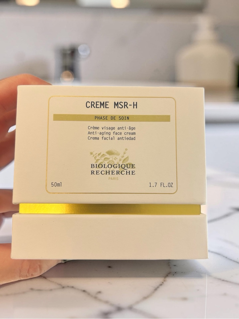 Biologique Recherche Crème MSR-H Anti-Aging Moisturizer — White & Gold